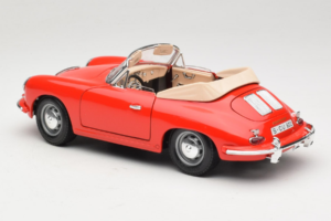 Porsche 356B Cabriolet Red Tchibo 1:18 45703 Diecast - image 7 of 8