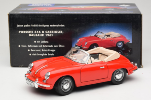 Porsche 356B Cabriolet Red Tchibo 1:18 45703 Diecast - image 8 of 8
