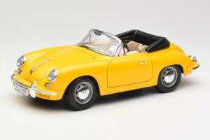 Porsche 356B Cabriolet Yellow Bburago 1:18 3031 Diecast