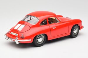 Porsche 356B Red Bburago 1:18 3021 Diecast - image 3 of 8