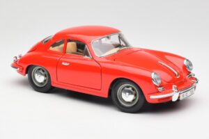 Porsche 356B Red Bburago 1:18 3021 Diecast - image 6 of 8