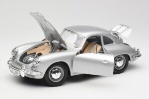 Porsche 356B Silver Bburago 1:18 3021-M1 Diecast - image 2 of 8