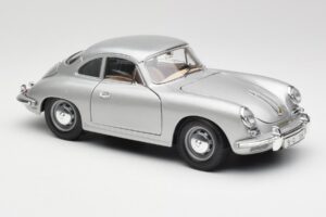 Porsche 356B Silver Bburago 1:18 3021-M1 Diecast - image 6 of 8