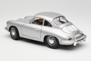 Porsche 356B Silver Bburago 1:18 3021-M1 Diecast - image 7 of 8