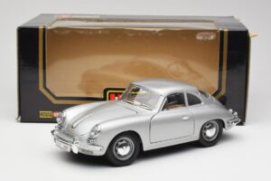 Porsche 356B Silver Bburago 1:18 3021-M1 Diecast - image 8 of 8