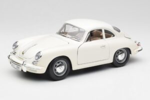 Porsche 356B White Bburago 1:18 3021-M3 Diecast