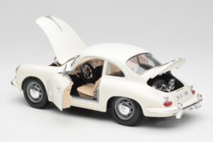 Porsche 356B White Bburago 1:18 3021-M3 Diecast - image 5 of 8