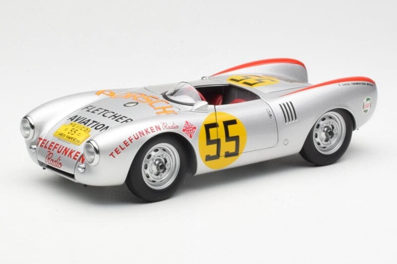 Porsche 550-1500 RS Spyder #55 H. Herrmann Carrera Panamericana 1954 AUTOart 1:18 85470 Diecast