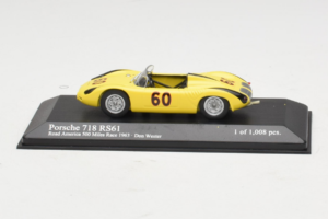 Porsche 718 RS61 #60 D. Wester Road America 500 Miles 1963 Minichamps 1:43 430636560 Diecast