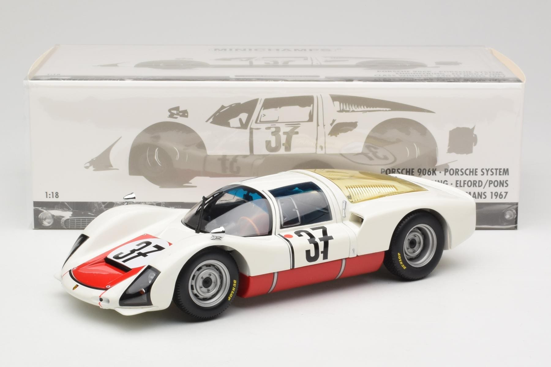 Minichamps Porsche 906 K Le Mans 1967 1:18 Diecast