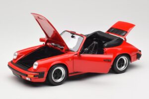 Porsche 911 930 Carrera 3.2 Cabriolet Guards Red Minichamps 1:18 110063030 Diecast - image 2 of 8