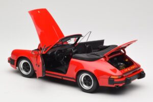 Porsche 911 930 Carrera 3.2 Cabriolet Guards Red Minichamps 1:18 110063030 Diecast - image 5 of 8
