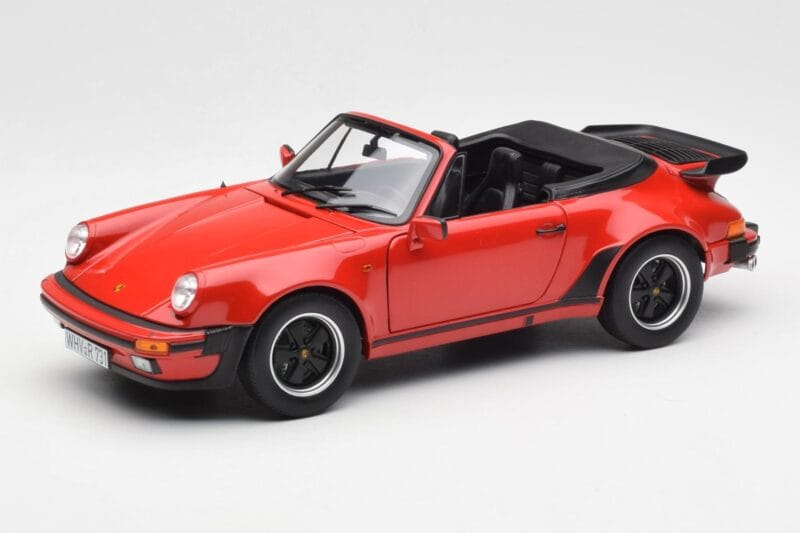Porsche 911 930 Turbo Cabriolet Red Norev 1:18 187664 Diecast