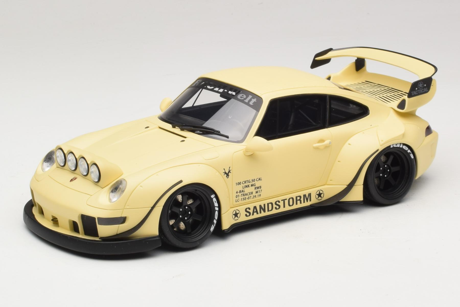 Porsche 911 964 RWB Sandstorm Beige GT Spirit 1:18