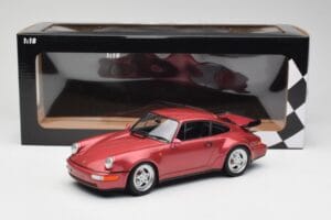 Porsche 911 964 Turbo Red Minichamps 1:18 155069102 Diecast - image 6 of 6