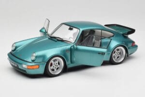 Porsche 911 964 Turbo Wimbledon Green Metallic Solido 1:18 S1803407 Diecast - image 2 of 8