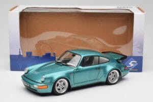 Porsche 911 964 Turbo Wimbledon Green Metallic Solido 1:18 S1803407 Diecast - image 8 of 8
