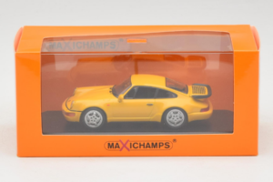 Porsche 911 964 Turbo Yellow MaxiChamps 1:43 940069104 Diecast - image 4 of 4
