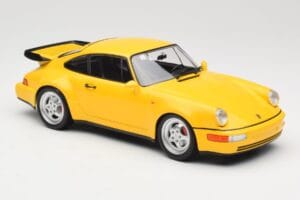 Porsche 911 964 Turbo Yellow Minichamps 1:18 155069100 Diecast - image 4 of 6