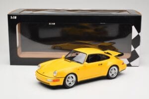 Porsche 911 964 Turbo Yellow Minichamps 1:18 155069100 Diecast - image 6 of 6
