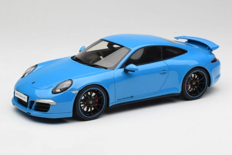 Porsche 911 991 Carrera 4S Aerokit Blue GT Spirit 1:18 GT085 Resin