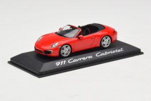 Porsche 911 991 Carrera Cabriolet Red Minichamps 1:43 WAP0200120C Diecast - image 2 of 4