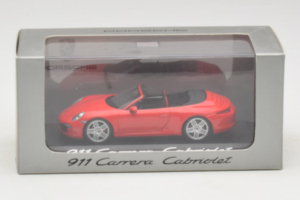Porsche 911 991 Carrera Cabriolet Red Minichamps 1:43 WAP0200120C Diecast - image 4 of 4