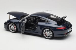 Porsche 911 991 Carrera S Blue Metallic Minichamps 1:18 WAP0210200C Diecast - image 5 of 8
