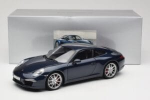 Porsche 911 991 Carrera S Blue Metallic Minichamps 1:18 WAP0210200C Diecast - image 8 of 8