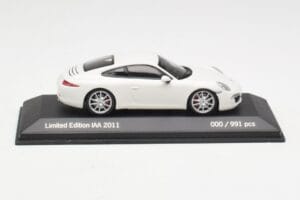 Porsche 911 991 Carrera S White IAA Frankfurt 2011 Minichamps 1:43 WAX20100090 Diecast - image 3 of 5