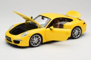 Porsche 911 991 Carrera S Racing Yellow Minichamps 1:18 100061021 Diecast - image 2 of 8