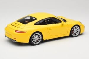 Porsche 911 991 Carrera S Racing Yellow Minichamps 1:18 100061021 Diecast - image 3 of 8