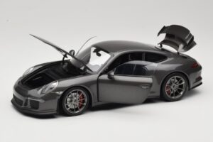 Porsche 911 991 GT3 Grey Metallic Minichamps 1:18 110062720 Diecast - image 2 of 8