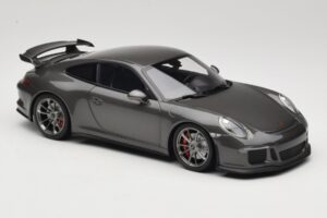 Porsche 911 991 GT3 Grey Metallic Minichamps 1:18 110062720 Diecast - image 6 of 8