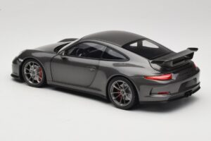 Porsche 911 991 GT3 Grey Metallic Minichamps 1:18 110062720 Diecast - image 7 of 8
