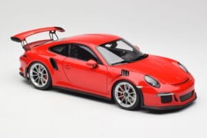 Porsche 911 991 GT3 RS Guards Red Silver Wheels AUTOart 1:18 78165 Diecast - image 6 of 8