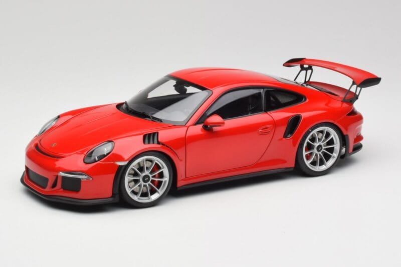 Porsche 911 991 GT3 RS Guards Red Silver Wheels AUTOart 1:18 78165 Diecast