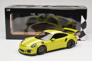 Porsche 911 991.1 GT3 RS Lizard Green & Stripes Minichamps 1:18 155066224 Diecast - image 6 of 6