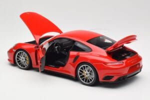 Porsche 911 991 Turbo S Guards Red Minichamps 1:18 110067122 Diecast - image 5 of 8