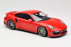 Porsche 911 991 Turbo S Guards Red Minichamps 1:18 110067122 Diecast - image 6 of 8