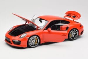 Porsche 911 991 Turbo S Lava Orange Minichamps 1:18 110067120 Diecast - image 2 of 8