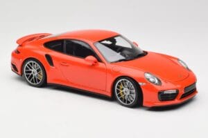 Porsche 911 991 Turbo S Lava Orange Minichamps 1:18 110067120 Diecast - image 6 of 8
