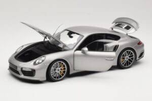 Porsche 911 991 Turbo S Silver Minichamps 1:18 113067126 Diecast - image 2 of 8