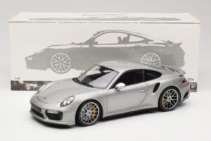 Porsche 911 991 Turbo S Silver Minichamps 1:18 113067126 Diecast - image 8 of 8