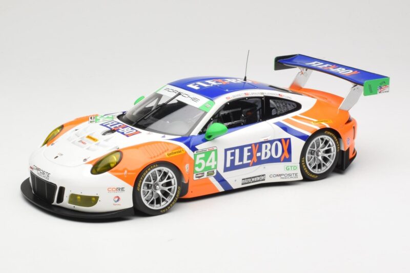 Porsche 911 991.1 GT3 R Core Autosport #54 J. Bennett / C. Braun / P. Long / N. Jonsson 24 Hours of Daytona 2017 Minichamps 1:18 Porsche 911 991.1 GT3 R Core Autosport #54 J. Bennett / C. Braun / P. Long / N. Jonsson 24 Hours of Daytona 2017 Minichamps 1