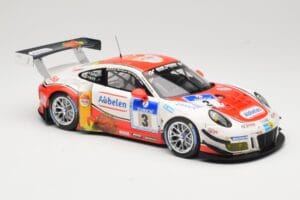 Porsche 911 991.1 GT3 R #3 Frikadelli Racing N. Siedler / K. Abbelen / S. Schmitz 24 Hours of Nurburgring 2016 Minichamps 1:1 - image 4 of 6