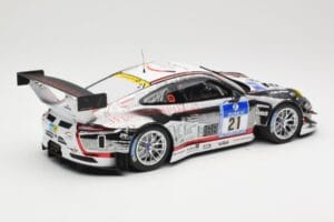 Porsche 911 991.1 GT3 R #21 WTM Racing J. Stursberg / V. Krumbach 24h Nurburgring 2016 Minichamps 1:18 155166021 Diecast - image 2 of 6