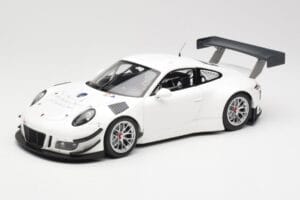 Porsche 911 991.1 GT3 R White With Silver Wheels Minichamps 1:18 153166000 Diecast