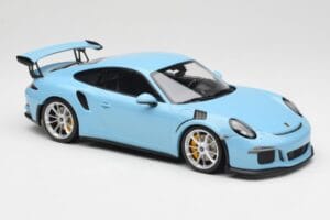 Porsche 911 991.1 GT3 RS Blue Matt Wheels Minichamps 1:18 153066235 Diecast - image 4 of 6