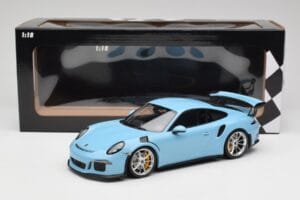 Porsche 911 991.1 GT3 RS Blue Matt Wheels Minichamps 1:18 153066235 Diecast - image 6 of 6